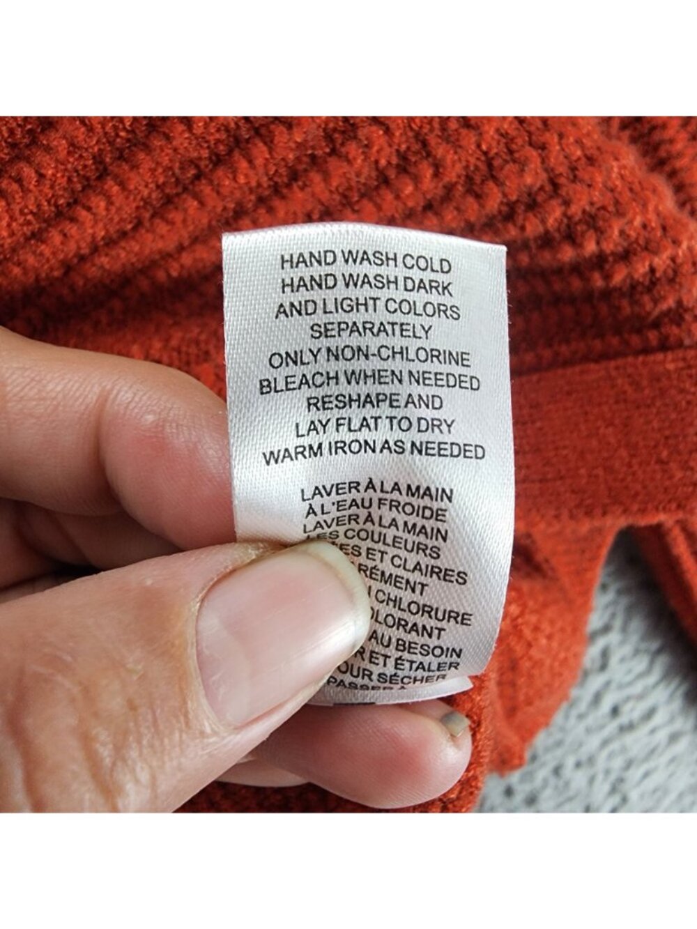 Tahari Sweater Womens Medium Tomato Red Long Sleeve Pullover - Picture 5 of 10